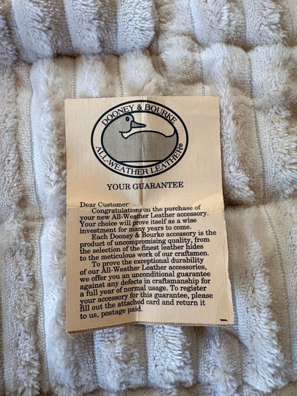 Dooney & Bourke Tan Leather Round Coin Pouch with Wristlet - Picture 4 of 4